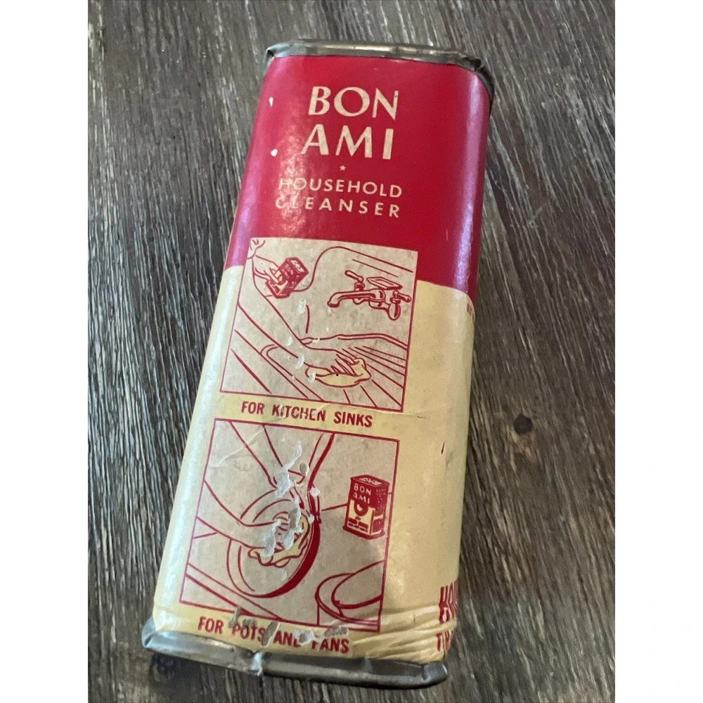 Vintage Kitchen Cleaning Bon Ami Polishing Powder 12 Oz NOS Unopened Full 1949